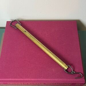 Salter England Antique Brass 100 Troy Ounce Floating Scale